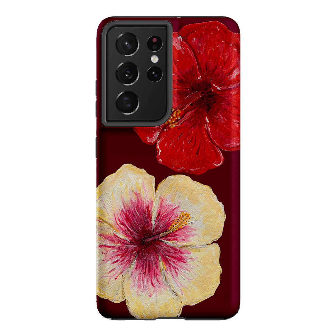 Hibiscus Flower Printed Phone Cases Samsung Galaxy S21 Ultra / Armoured by BG. Studio - The Dairy