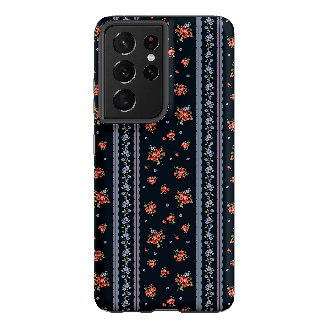 Midnight Stripe Printed Phone Cases Samsung Galaxy S21 Ultra / Armoured by Kasiags Art - The Dairy