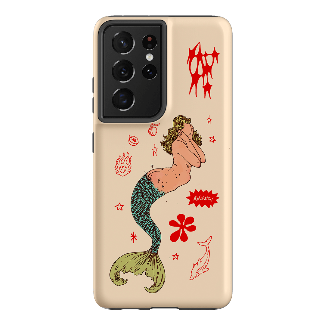 Mimi Cream Printed Phone Cases Samsung Galaxy S21 Ultra / Armoured by Easty Beasty - The Dairy