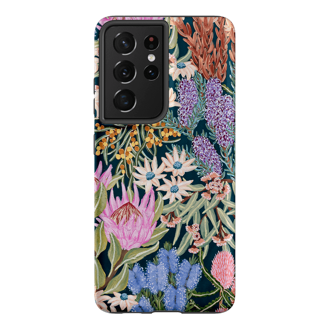 Moonlit Floral Printed Phone Cases Samsung Galaxy S21 Ultra / Armoured by Amy Gibbs - The Dairy