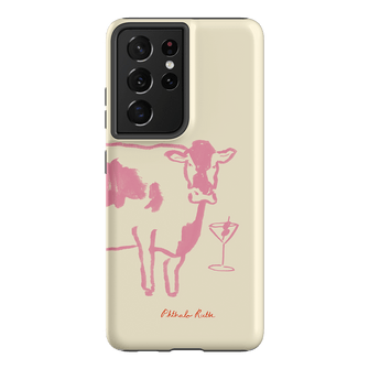 Mootini Pink Printed Phone Cases Samsung Galaxy S21 Ultra / Armoured by Phthalo Ruth - The Dairy