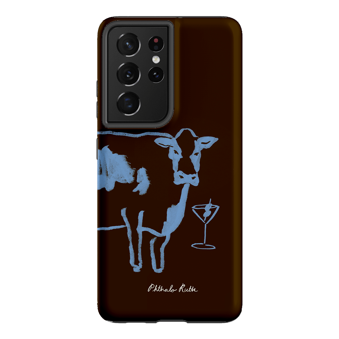 Mootini Espresso Printed Phone Cases Samsung Galaxy S21 Ultra / Armoured by Phthalo Ruth - The Dairy