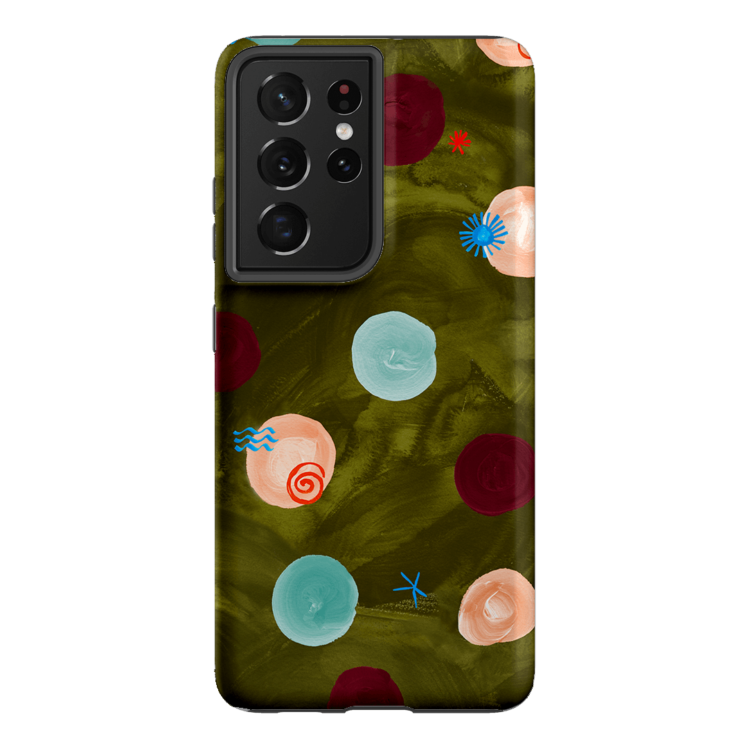 Olive Spot Printed Phone Cases Samsung Galaxy S21 Ultra / Armoured by Charlie Taylor - The Dairy
