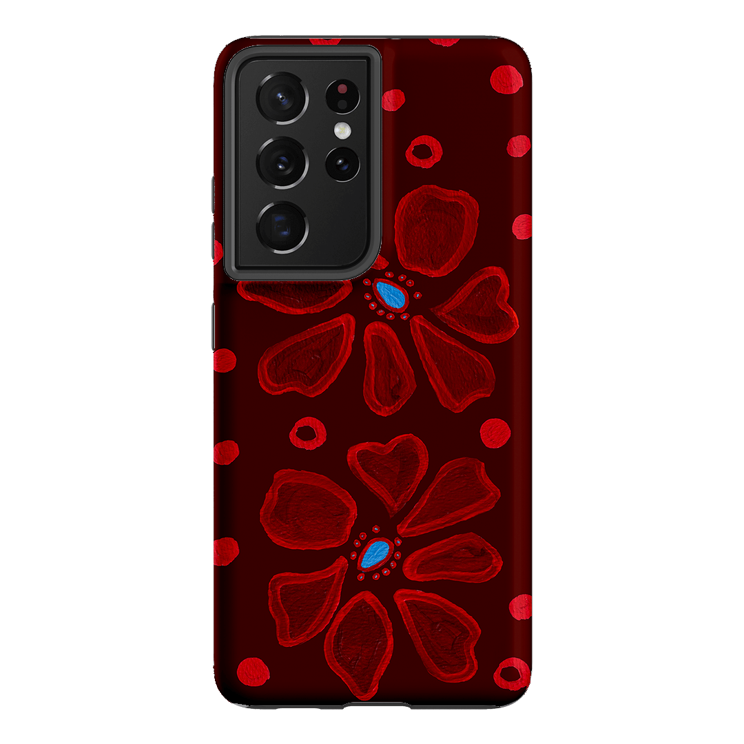 Painted Petal Rouge Printed Phone Cases Samsung Galaxy S21 Ultra / Armoured by BG. Studio - The Dairy