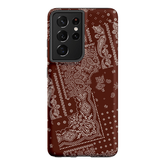 Paisley Cinnamon Printed Phone Cases Samsung Galaxy S21 Ultra / Armoured by The Dairy - The Dairy