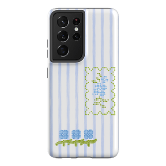 Patchwork Blue Printed Phone Cases Samsung Galaxy S21 Ultra / Armoured by Kayla Carr - The Dairy