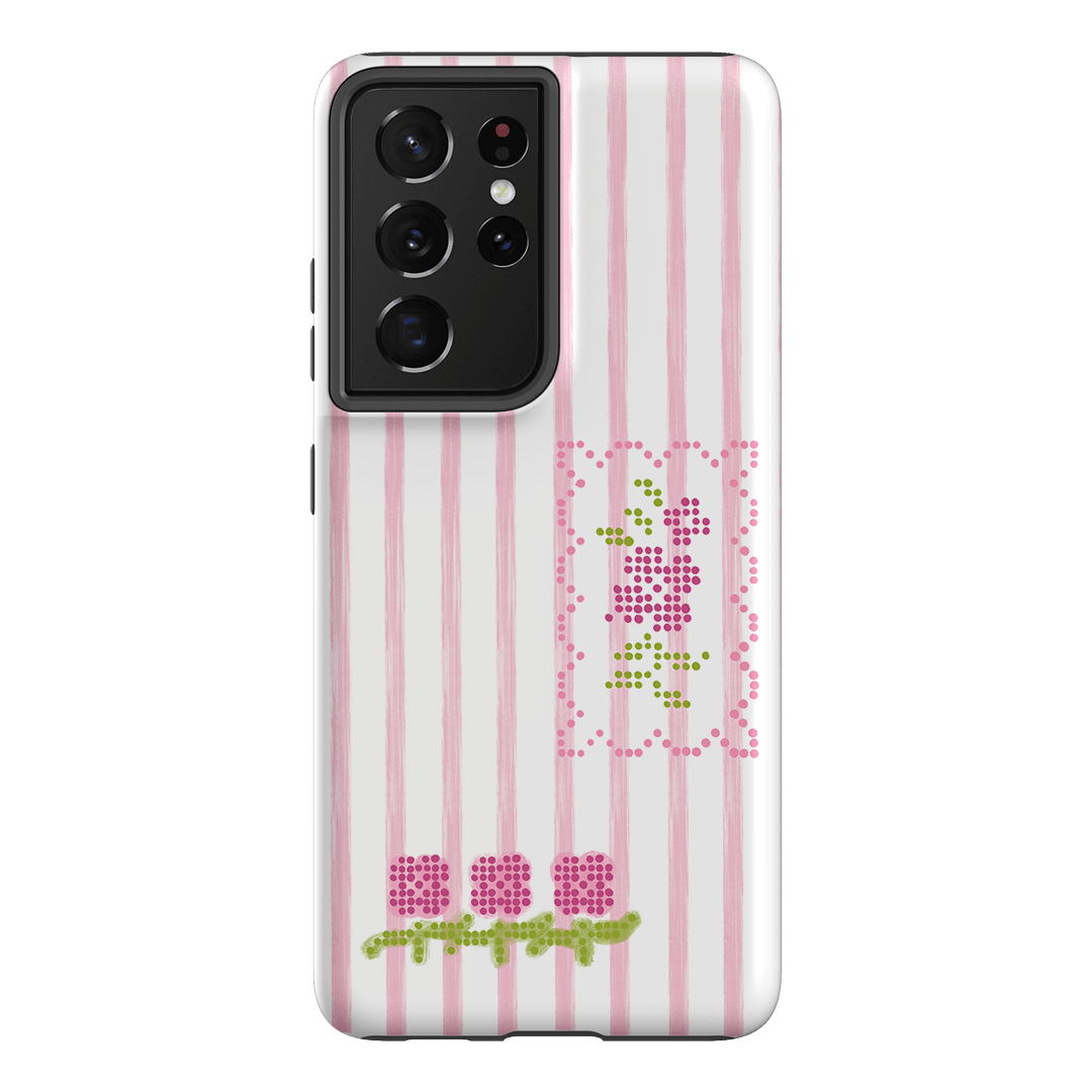 Patchwork Pink Printed Phone Cases Samsung Galaxy S21 Ultra / Armoured by Kayla Carr - The Dairy