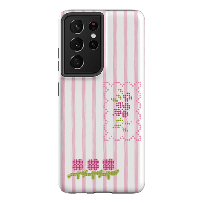 Patchwork Pink Printed Phone Cases Samsung Galaxy S21 Ultra / Armoured by Kayla Carr - The Dairy