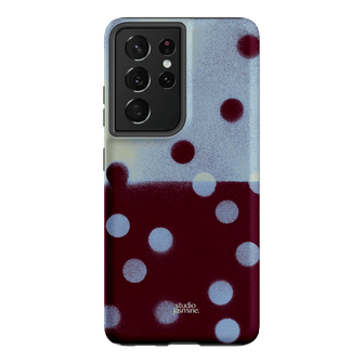 Plum Polka Dot Printed Phone Cases Samsung Galaxy S21 Ultra / Armoured by Jasmine Dowling - The Dairy