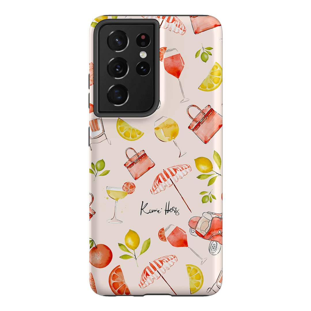 Positano Printed Phone Cases Samsung Galaxy S21 Ultra / Armoured by Kerrie Hess - The Dairy