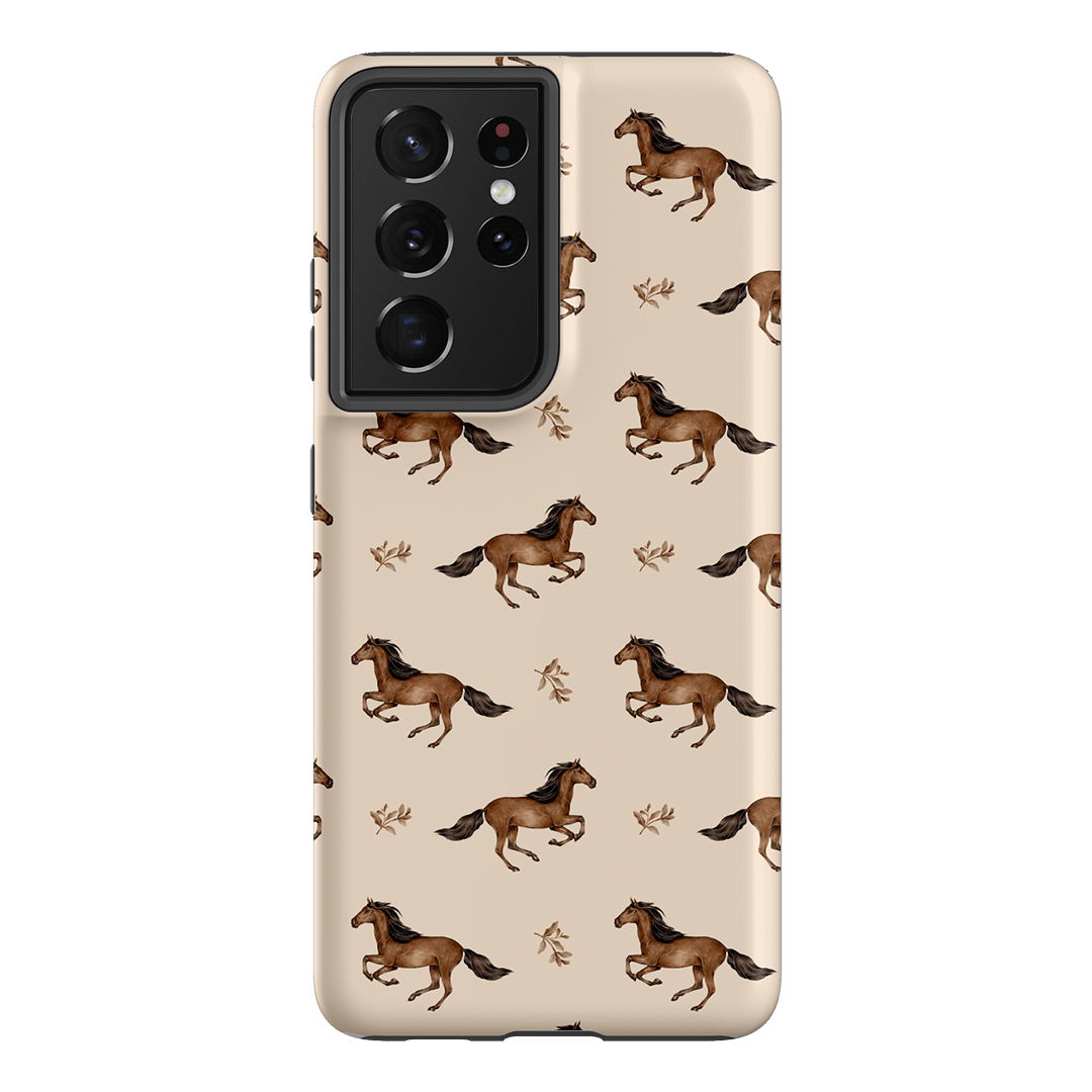 Running Horse Printed Phone Cases Samsung Galaxy S21 Ultra / Armoured by Kasiags Art - The Dairy