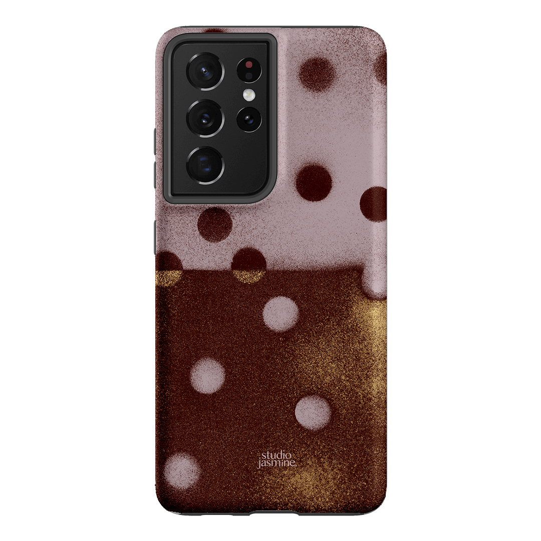 Rust Polka Dot Printed Phone Cases Samsung Galaxy S21 Ultra / Armoured by Jasmine Dowling - The Dairy