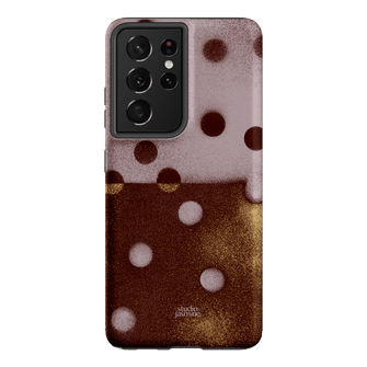 Rust Polka Dot Printed Phone Cases Samsung Galaxy S21 Ultra / Armoured by Jasmine Dowling - The Dairy