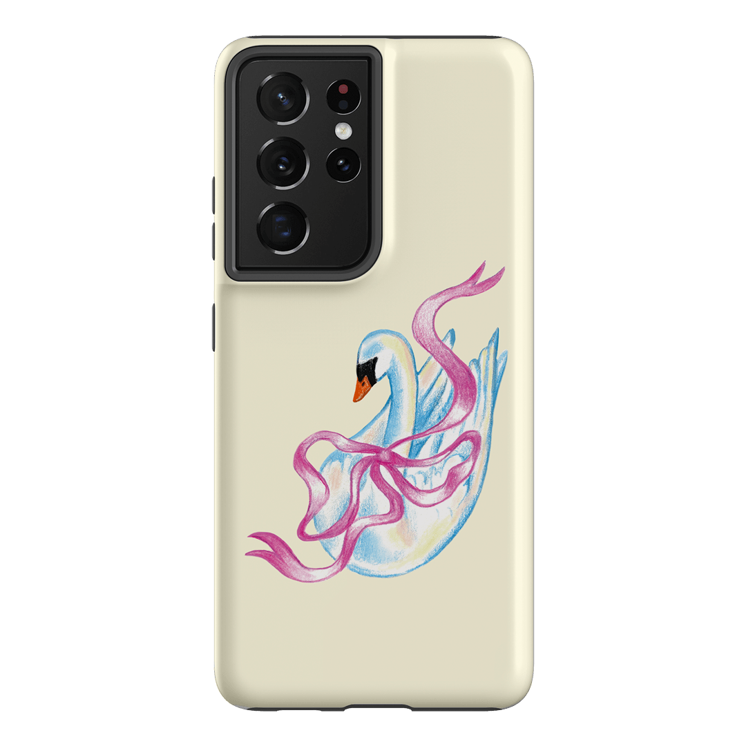 Satin Swan Printed Phone Cases Samsung Galaxy S21 Ultra / Armoured by Femke Studio - The Dairy