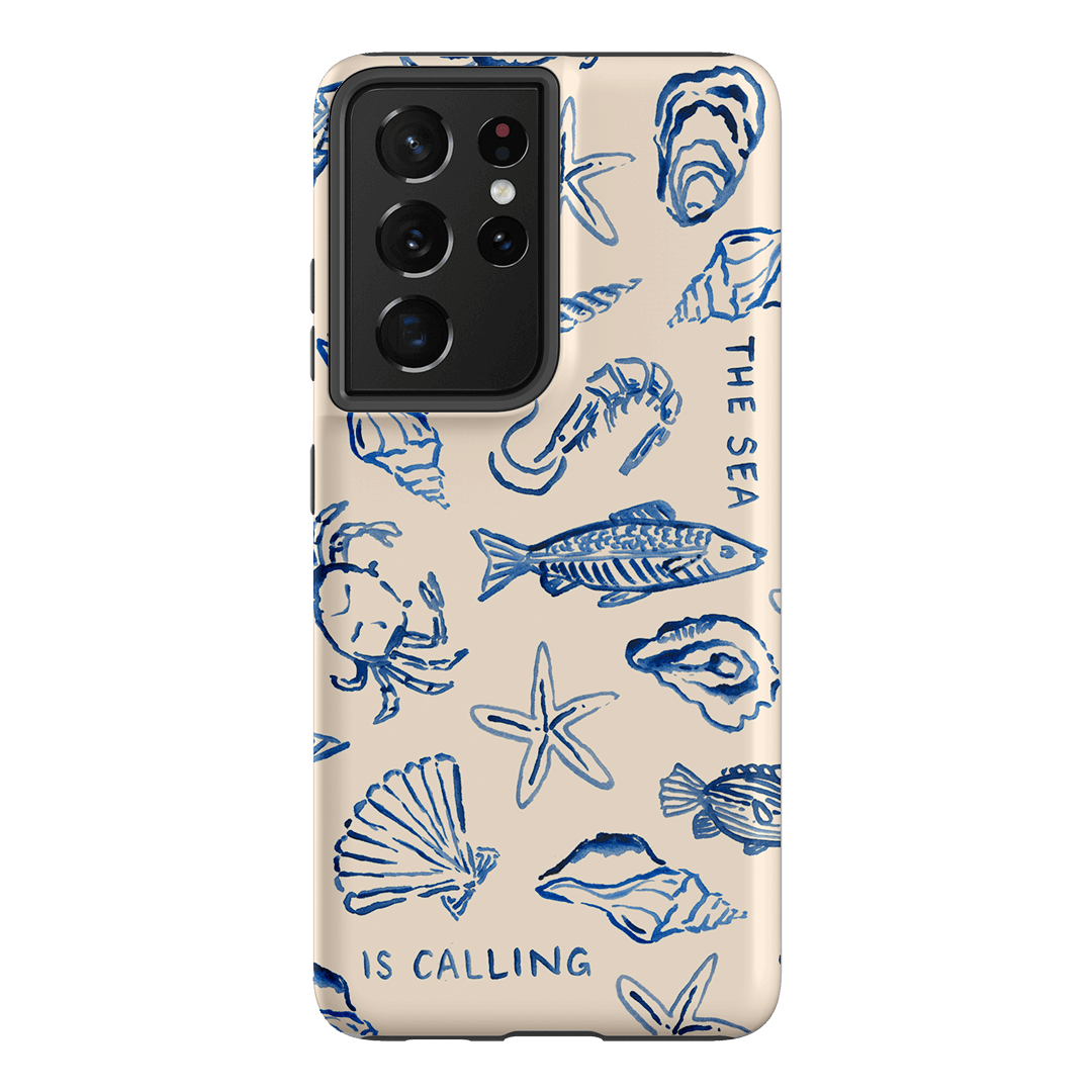 Sea Call Printed Phone Cases Samsung Galaxy S21 Ultra / Armoured by Cass Deller - The Dairy