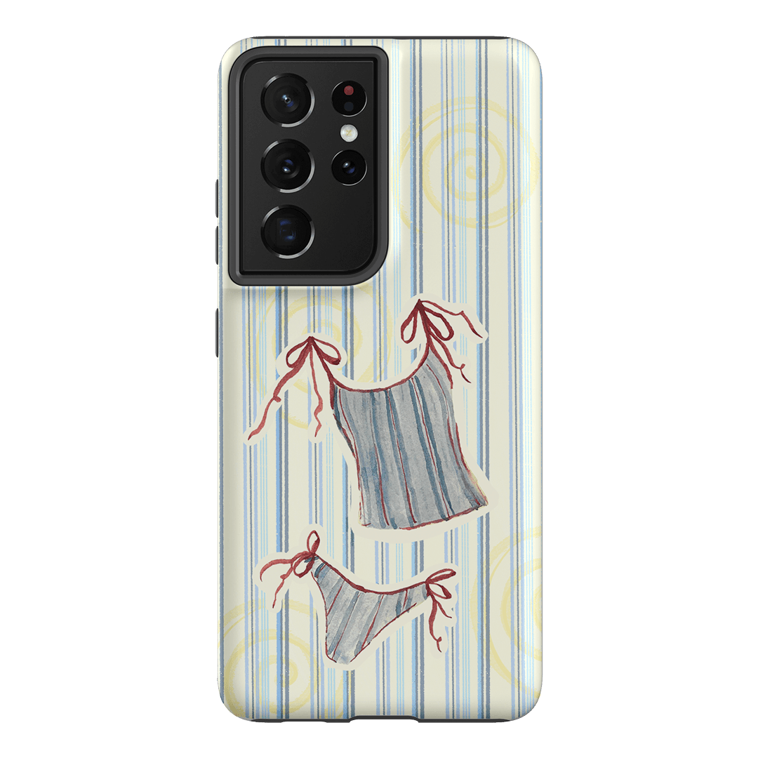 Stripe Tankini Printed Phone Cases Samsung Galaxy S21 Ultra / Armoured by Kayla Carr - The Dairy