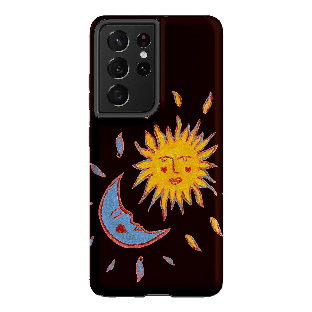 Sun & Moon Plum Printed Phone Cases Samsung Galaxy S21 Ultra / Armoured by BG. Studio - The Dairy
