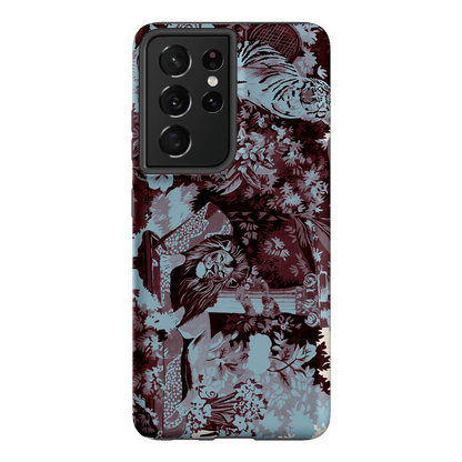Tippi Blue Printed Phone Cases Samsung Galaxy S21 Ultra / Armoured by Desmond & Dempsey - The Dairy