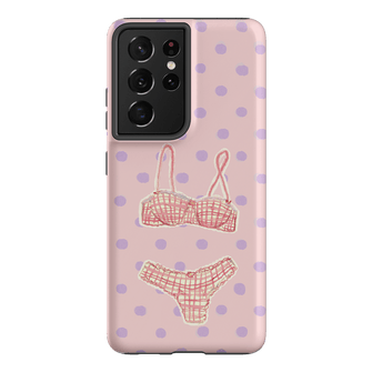 Vintage Gingham Printed Phone Cases Samsung Galaxy S21 Ultra / Armoured by Kayla Carr - The Dairy