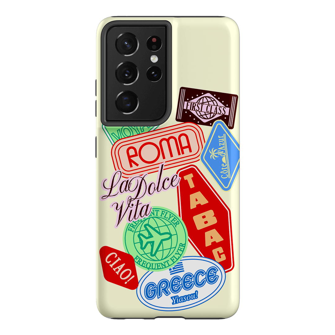 Well Travelled Printed Phone Cases Samsung Galaxy S21 Ultra / Armoured by The Dairy - The Dairy