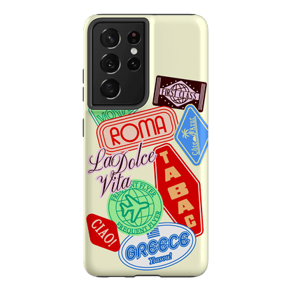 Well Travelled Printed Phone Cases Samsung Galaxy S21 Ultra / Armoured by The Dairy - The Dairy