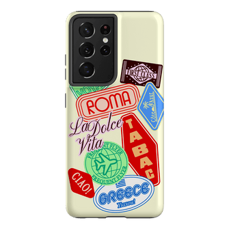 Well Travelled Printed Phone Cases Samsung Galaxy S21 Ultra / Armoured by The Dairy - The Dairy