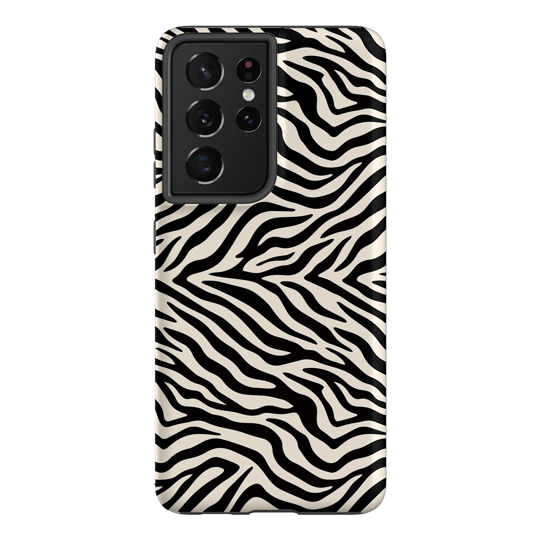 Zebra Ink Printed Phone Cases Samsung Galaxy S21 Ultra / Armoured by The Dairy - The Dairy