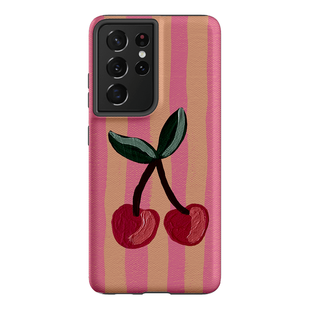 Cherry On Top Printed Phone Cases Samsung Galaxy S21 Ultra / Armoured by Amy Gibbs - The Dairy