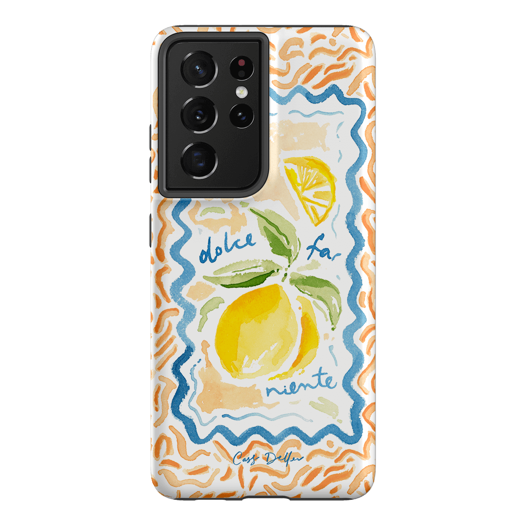 Dolce Far Niente Printed Phone Cases Samsung Galaxy S21 Ultra / Armoured by Cass Deller - The Dairy