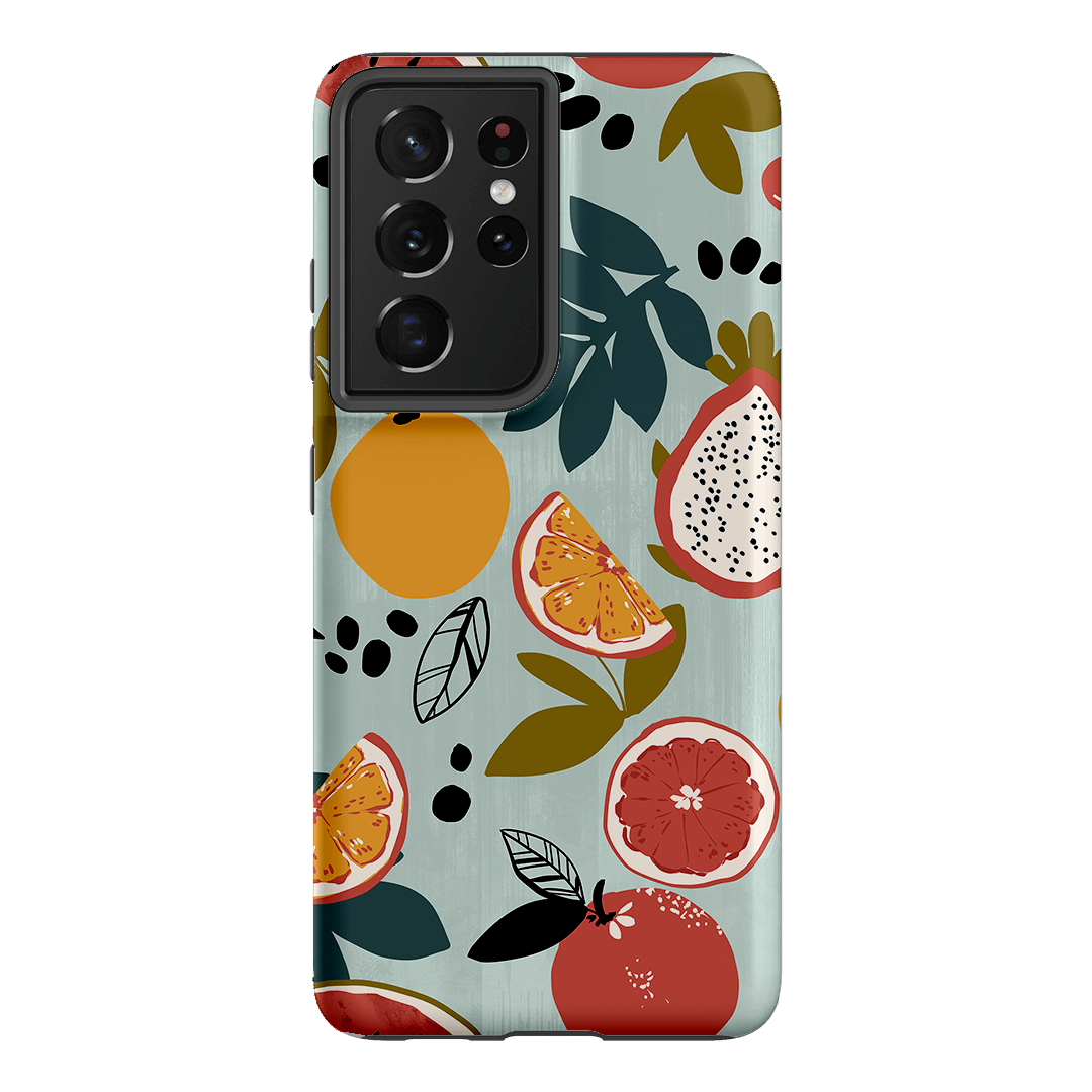 Fruit Market Printed Phone Cases Samsung Galaxy S21 Ultra / Armoured by Charlie Taylor - The Dairy