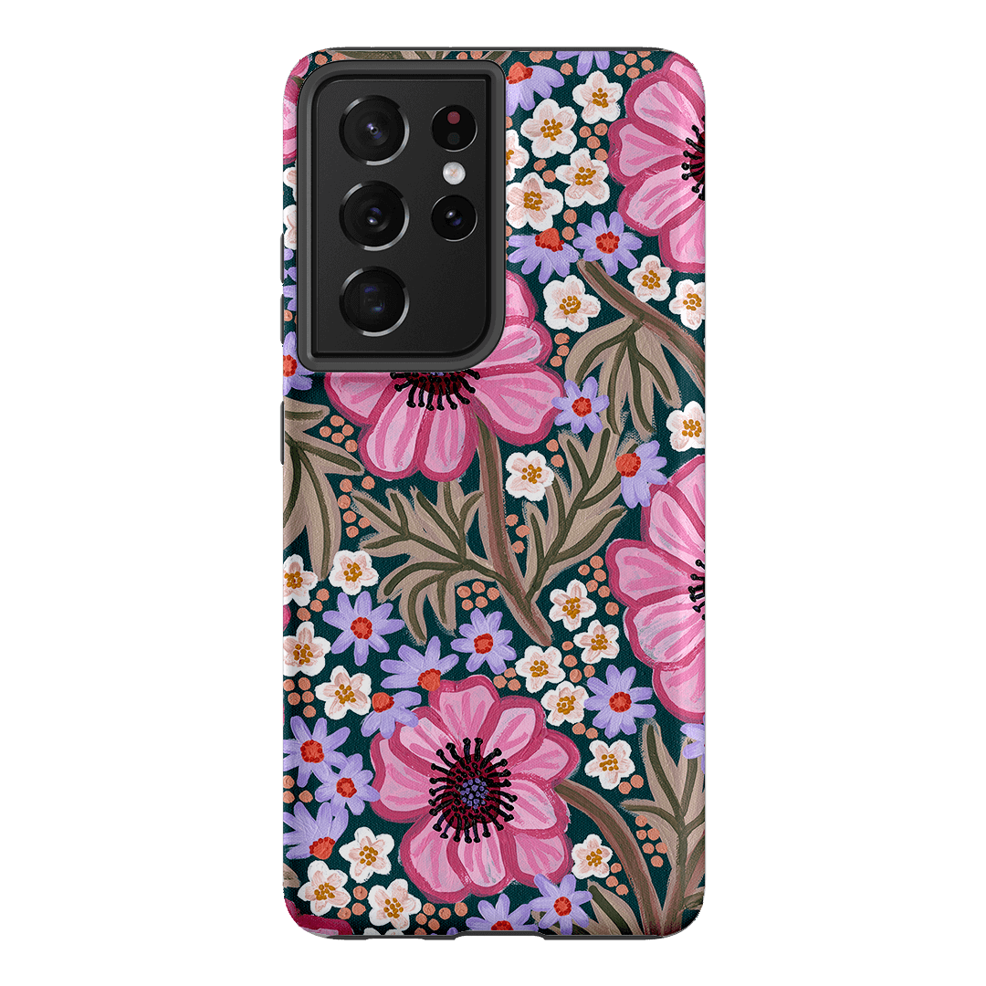 Pretty Poppies Printed Phone Cases Samsung Galaxy S21 Ultra / Armoured by Amy Gibbs - The Dairy
