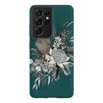 Teal Native Printed Phone Cases Samsung Galaxy S21 Ultra / Armoured by Typoflora - The Dairy