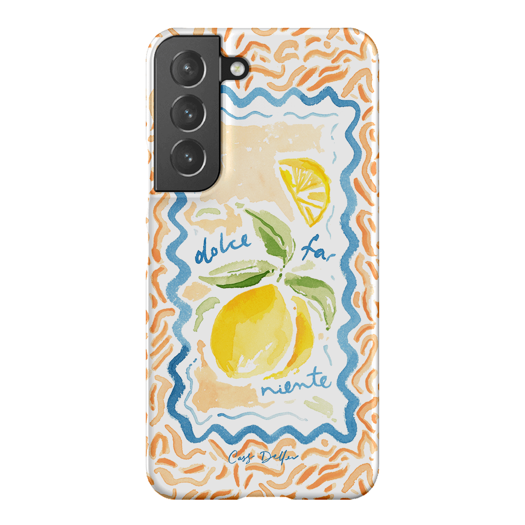 Dolce Far Niente Printed Phone Cases Samsung Galaxy S22 / Snap by Cass Deller - The Dairy