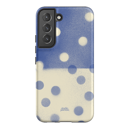 Bleu Polka Dot Printed Phone Cases Samsung Galaxy S22 / Armoured by Jasmine Dowling - The Dairy