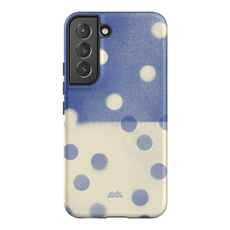 Bleu Polka Dot Printed Phone Cases Samsung Galaxy S22 / Armoured by Jasmine Dowling - The Dairy
