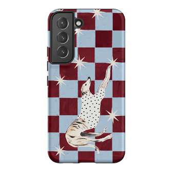 Check Greyhound Blue Printed Phone Cases Samsung Galaxy S22 / Armoured by Lisa Hu - The Dairy