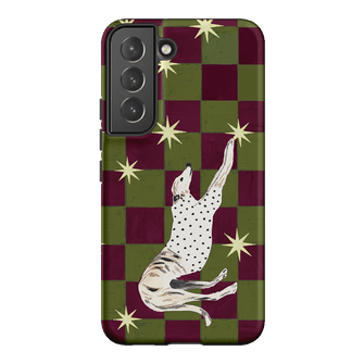 Check Greyhound Green Printed Phone Cases Samsung Galaxy S22 / Armoured by Lisa Hu - The Dairy