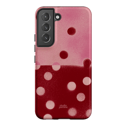 Cherry Polka Dot Printed Phone Cases Samsung Galaxy S22 / Armoured by Jasmine Dowling - The Dairy