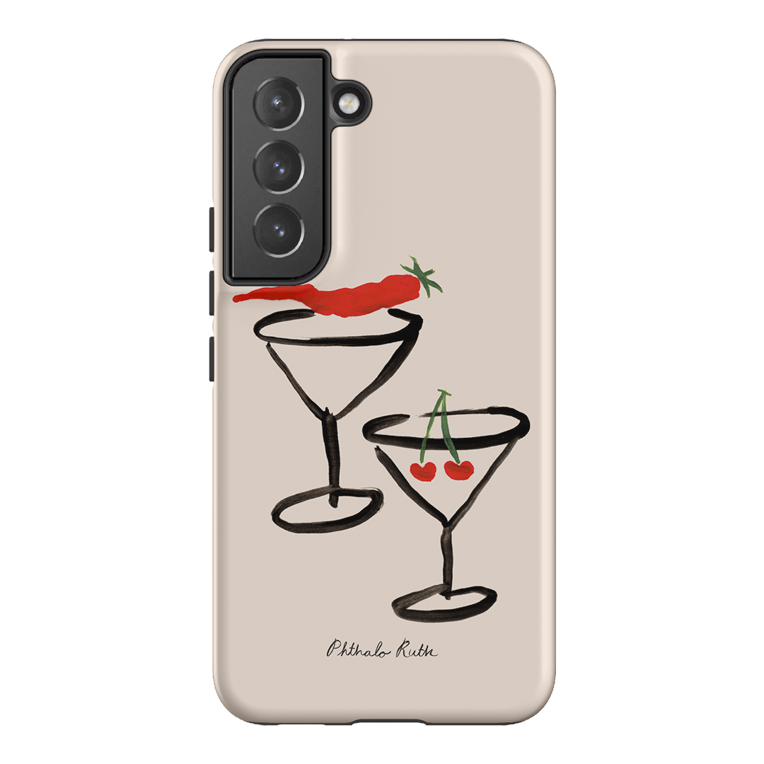 Chili Cherry Printed Phone Cases Samsung Galaxy S22 / Armoured by Phthalo Ruth - The Dairy