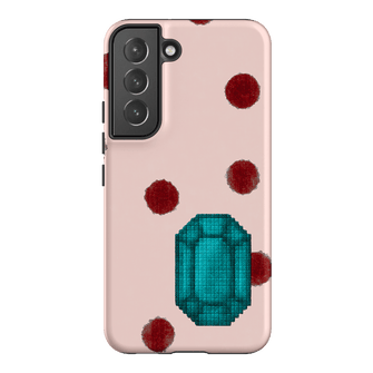 December Turquoise Printed Phone Cases Samsung Galaxy S22 / Armoured by Joiana - The Dairy