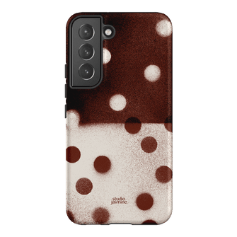 Espresso Polka Dot Printed Phone Cases Samsung Galaxy S22 / Armoured by Jasmine Dowling - The Dairy