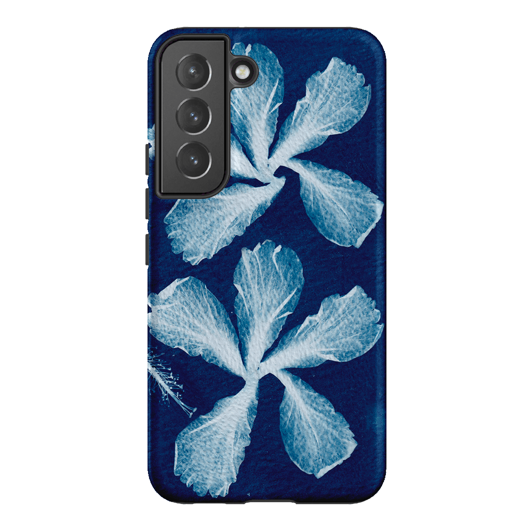 Hibiscus Cyanotype Printed Phone Cases Samsung Galaxy S22 / Armoured by Sally Hungerford - The Dairy