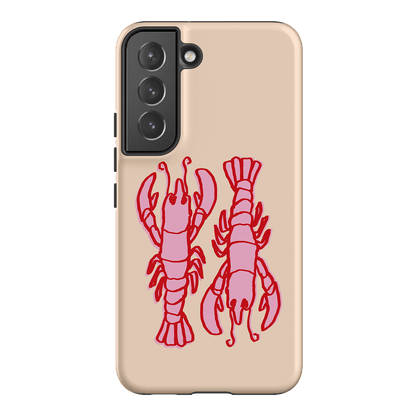 Lobster Love Peach Printed Phone Cases Samsung Galaxy S22 / Armoured by The Dairy - The Dairy