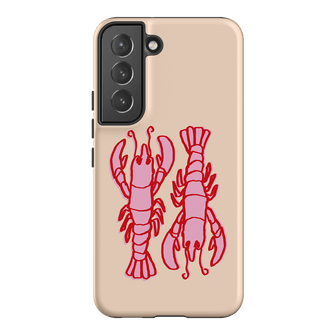 Lobster Love Peach Printed Phone Cases Samsung Galaxy S22 / Armoured by The Dairy - The Dairy