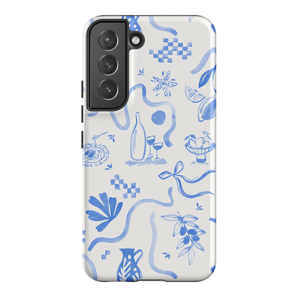 Mediterranean Wave Printed Phone Cases Samsung Galaxy S22 / Armoured by Charlie Taylor - The Dairy