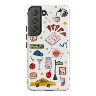 NYC White Printed Phone Cases Samsung Galaxy S22 / Armoured by BG. Studio - The Dairy