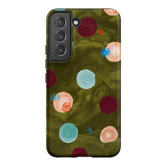 Olive Spot Printed Phone Cases Samsung Galaxy S22 / Armoured by Charlie Taylor - The Dairy