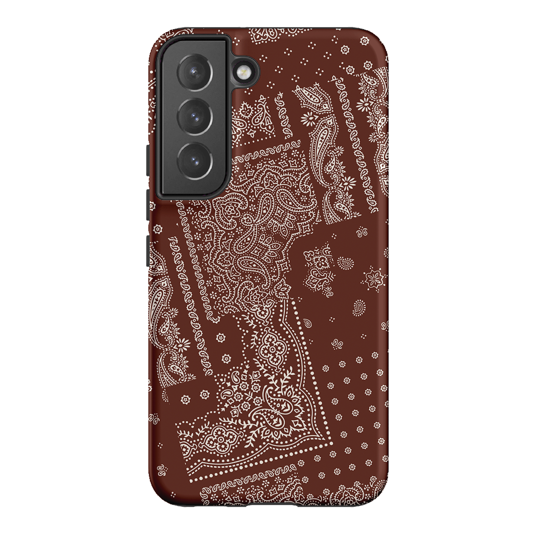 Paisley Cinnamon Printed Phone Cases Samsung Galaxy S22 / Armoured by The Dairy - The Dairy