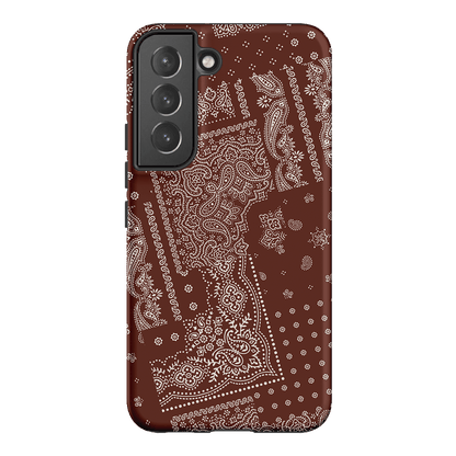 Paisley Cinnamon Printed Phone Cases Samsung Galaxy S22 / Armoured by The Dairy - The Dairy