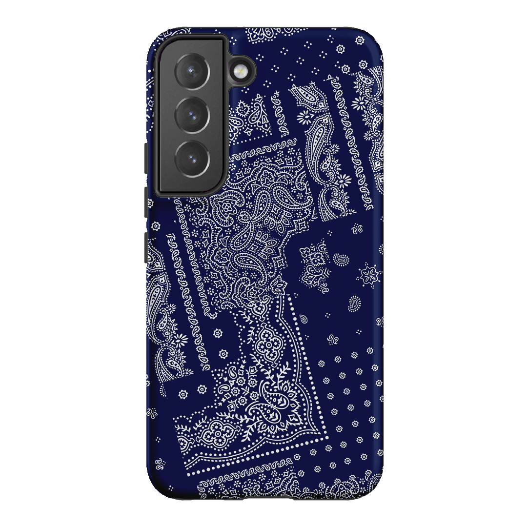 Paisley Indigo Printed Phone Cases Samsung Galaxy S22 / Armoured by The Dairy - The Dairy